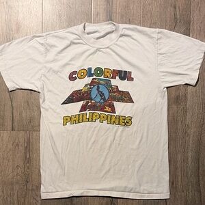 Colorful Philippines Graphic Tee - White